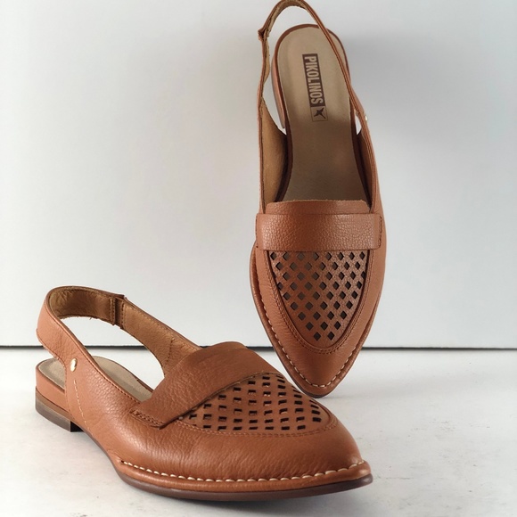 PIKOLINOS Shoes - Pikolinos Caleta Perforated Slingback Flat